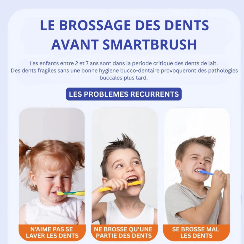 SmartBrush Kids - Brosse à Dent en U pour Enfants