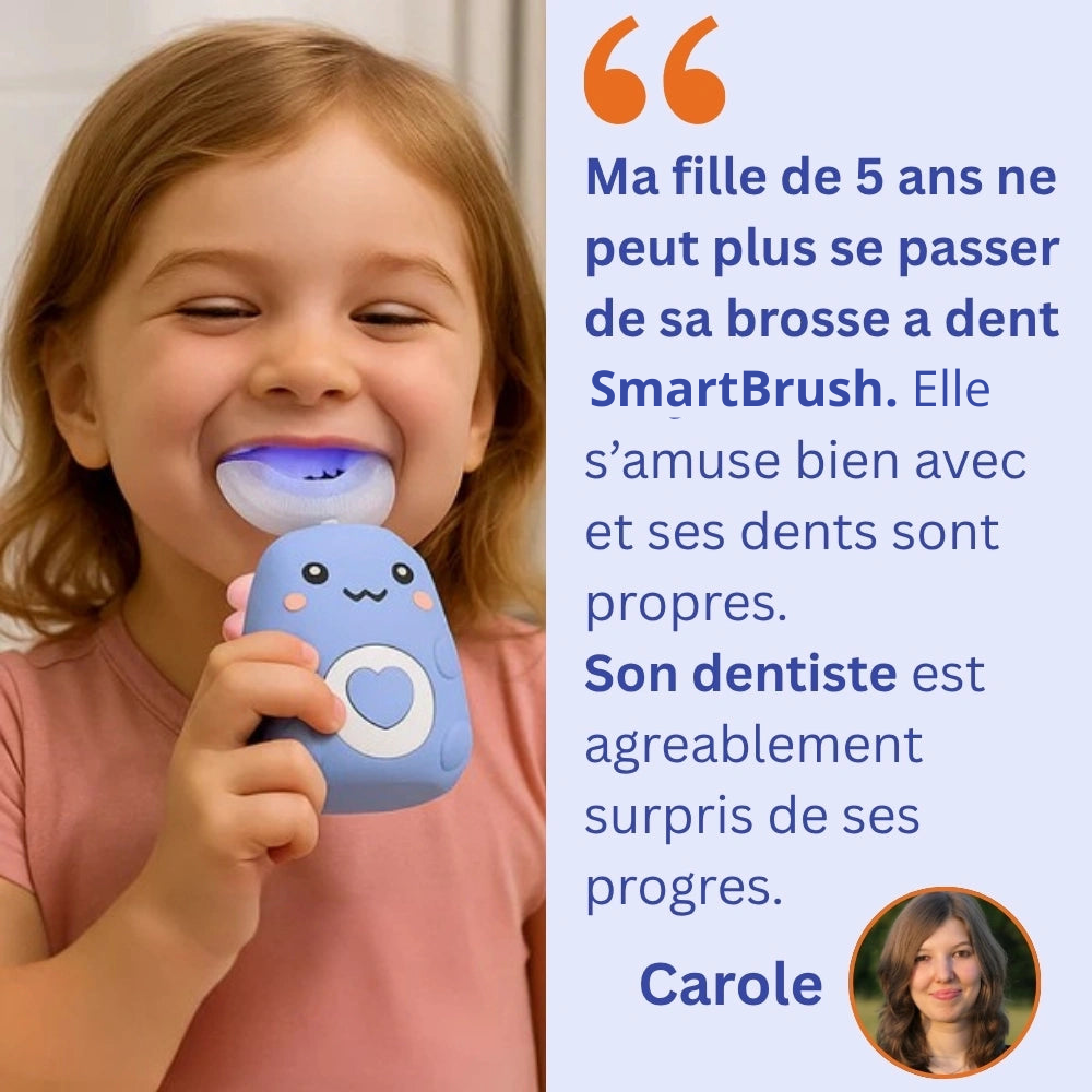 SmartBrush Kids - Brosse à Dent en U pour Enfants